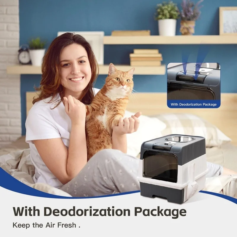 Fully Enclosed Cat Litter Box Ultraviolet Sterilization Drawer Pet Supplies Special Cleaning Anti-Splash Cat Litter Box