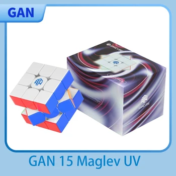 [JudyCube] Nuovo 2024 Gan 15 Maglev UV Magnetico Cubo di Velocità Magica GAN15 M Senza Adesivo Professionale Agitarsi Giocattoli GAN 15M Cubo Magico