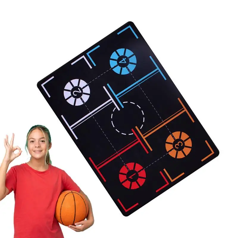 

Basketball Dribbling Mat Adults Children Basketball Footstep Training Mat Enhance Pace Training Pad With Footstep Precision For