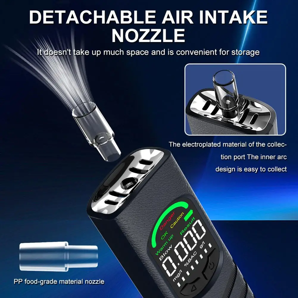 MR505 Non-contact Breathalyzer Large LED Digital Display Three-color Indicator Light For Alcohol Testing