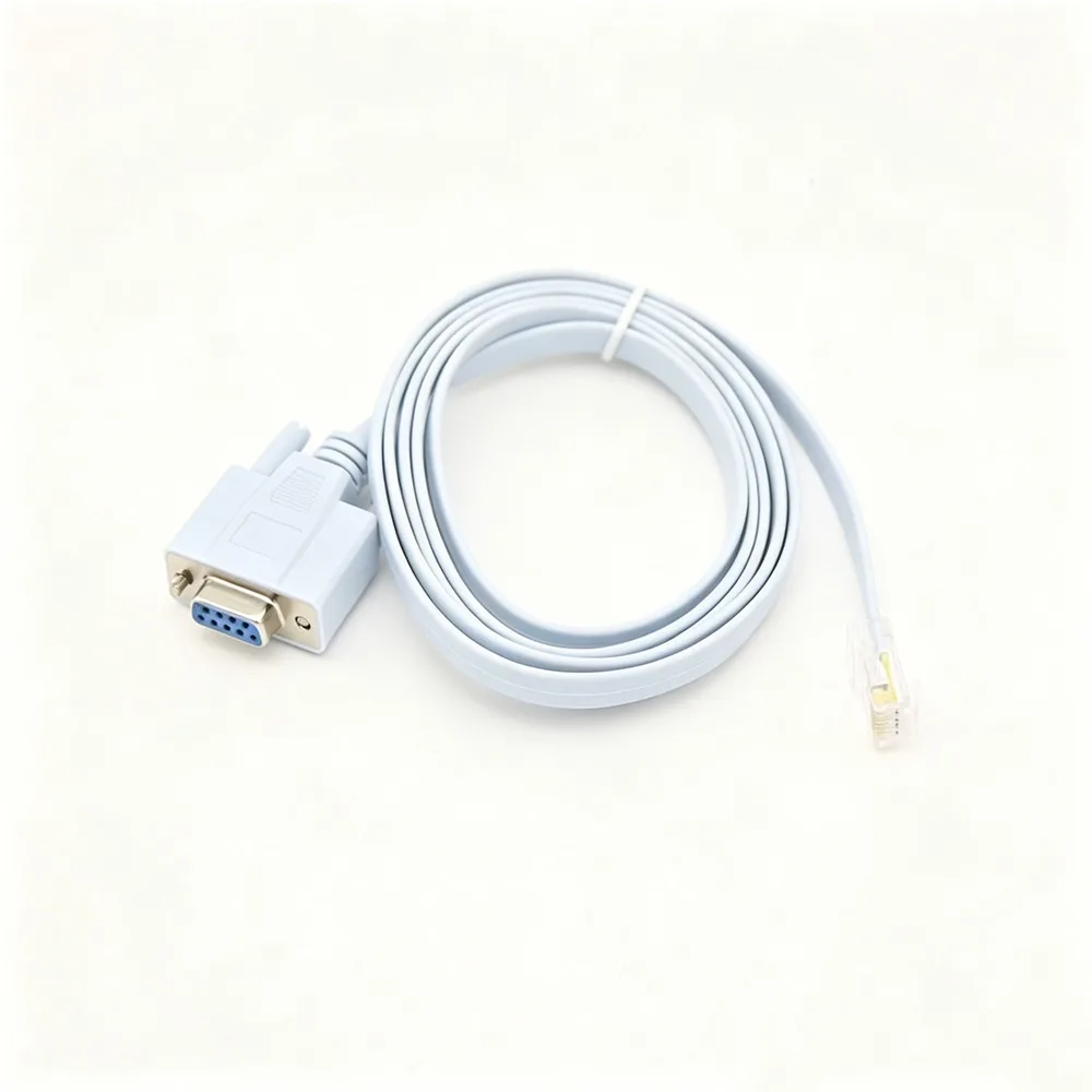 RJ45 Male To DB9 RS232 Female Console Rollover Cable Serial Port Adapter Cord For Network Router Switch Firewall Equipment