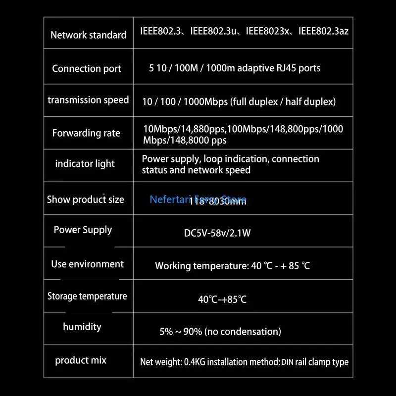 

A9BD 5-портовый коммутатор Ethernet 1000 Мбит/с Сеть LAN RJ45 Wlan Hub Коммутатор для настольных ПК
