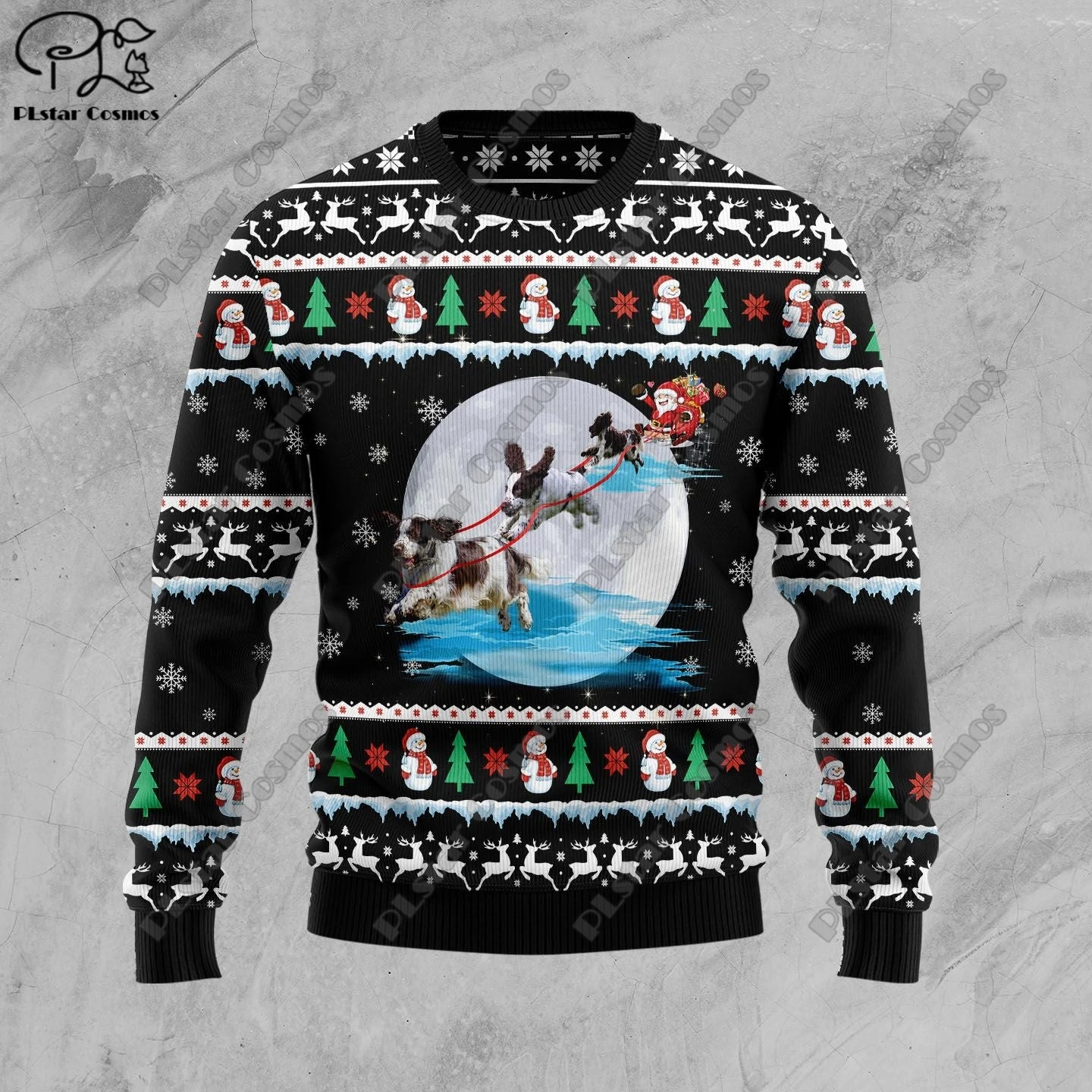 New 3D Printed Animal Custom Series Cute Christmas Pattern Ugly Sweater Street Casual Winter Sweatshirt S-8