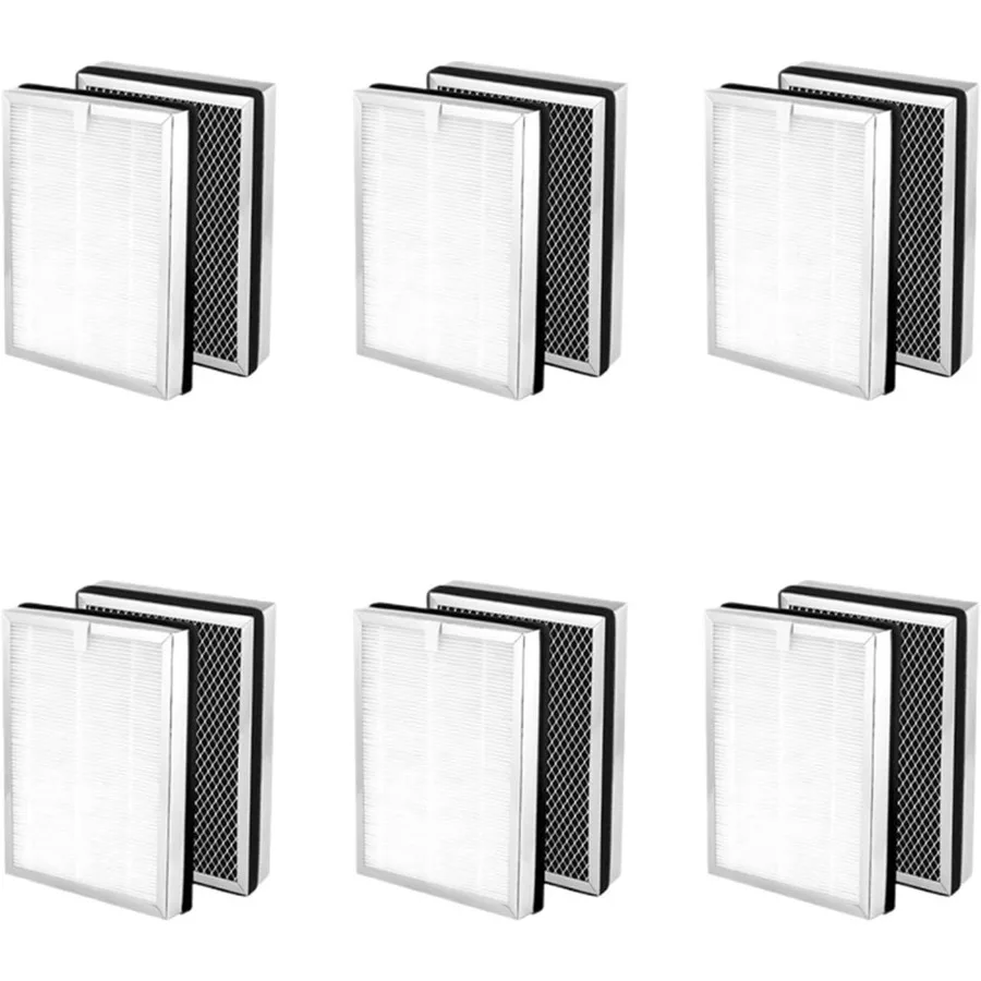 

3 In 1 Filtration H13 Filter Pre Filter Parts Replacement Compatible For Medify MA-25 Air Purifier Replacement 12pcs