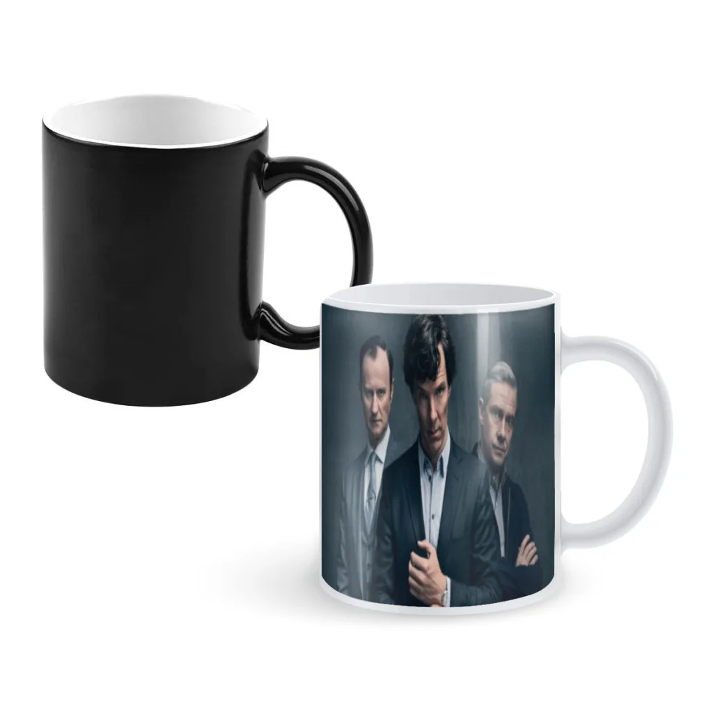 

TV Show Sherlock Mug Character Stylish Porcelain Mug Hot Chocolate The Changes Color Cheap Cups