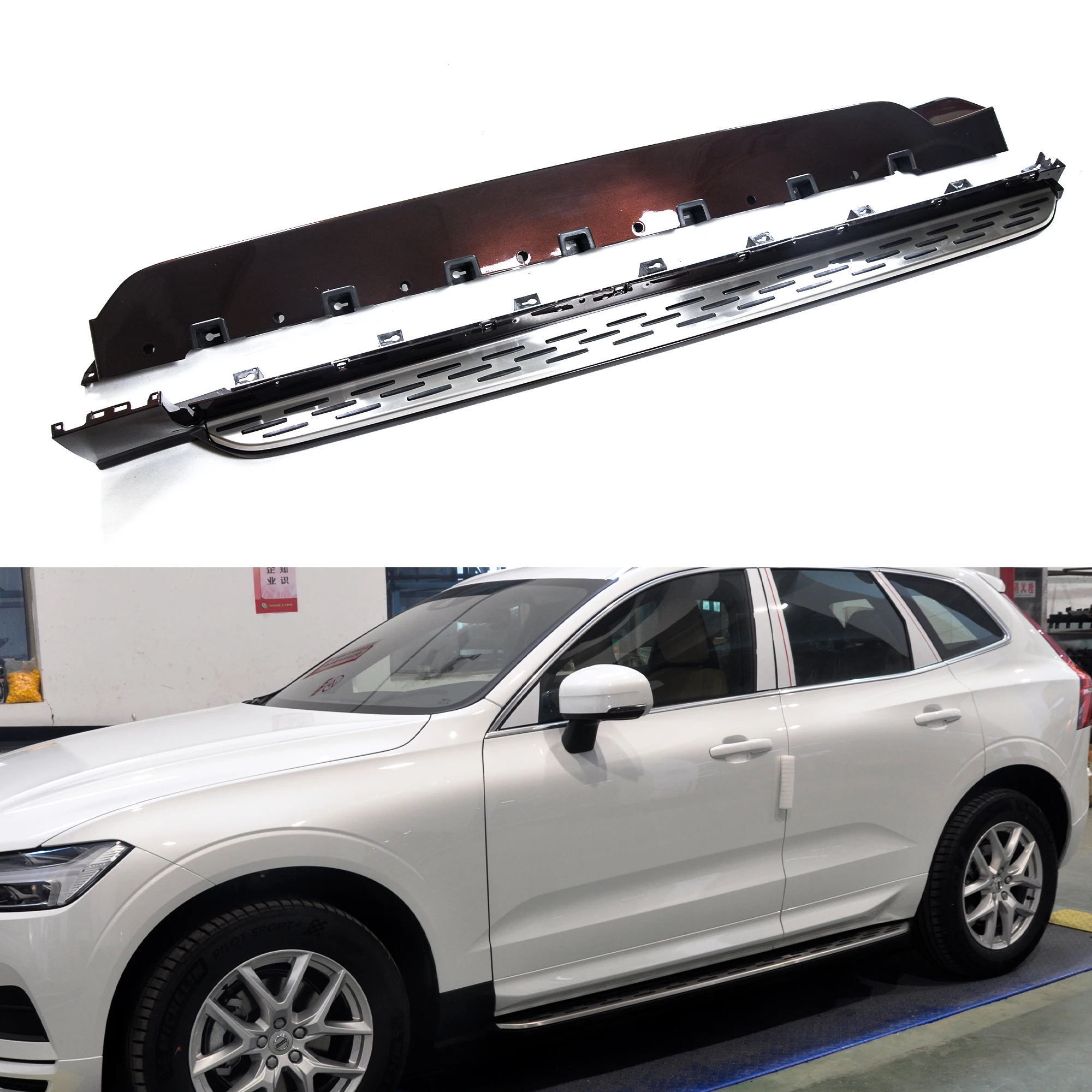 Car accessories High Quality Aluminum alloy Car Side Step Pedals Brand Running Board for Volvo XC60 2018+