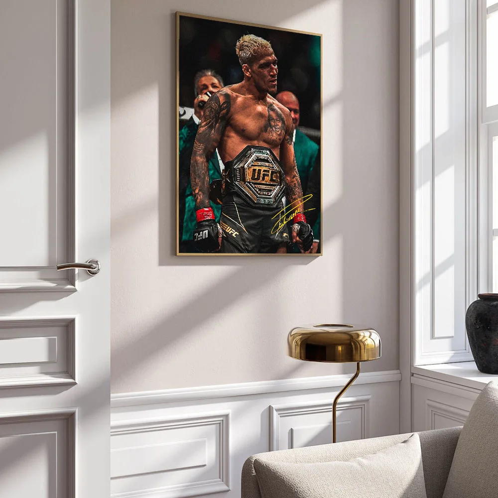 UFC Fighter Legend Boxer Champion Poster Canvas Print for Modern Martial arts school boxing hall gym Living Decor Gift