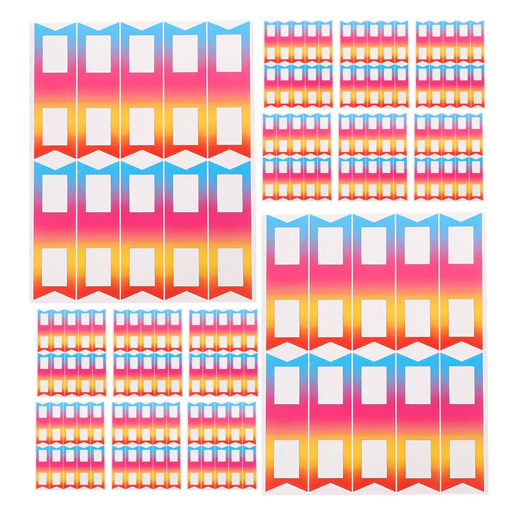 

24 Sheets Pencil Labels Writable Adhesive Stickers Removable Tag for Classroom Home Food Container Storage Cable Identification