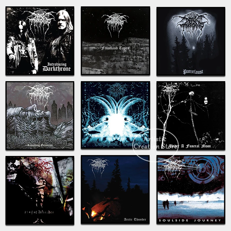 Darkthrone Music Album Posters Scandinavian Band Canvas Painting and HD Prints Wall Art Pictures Bedroom Club Bar Home Decor