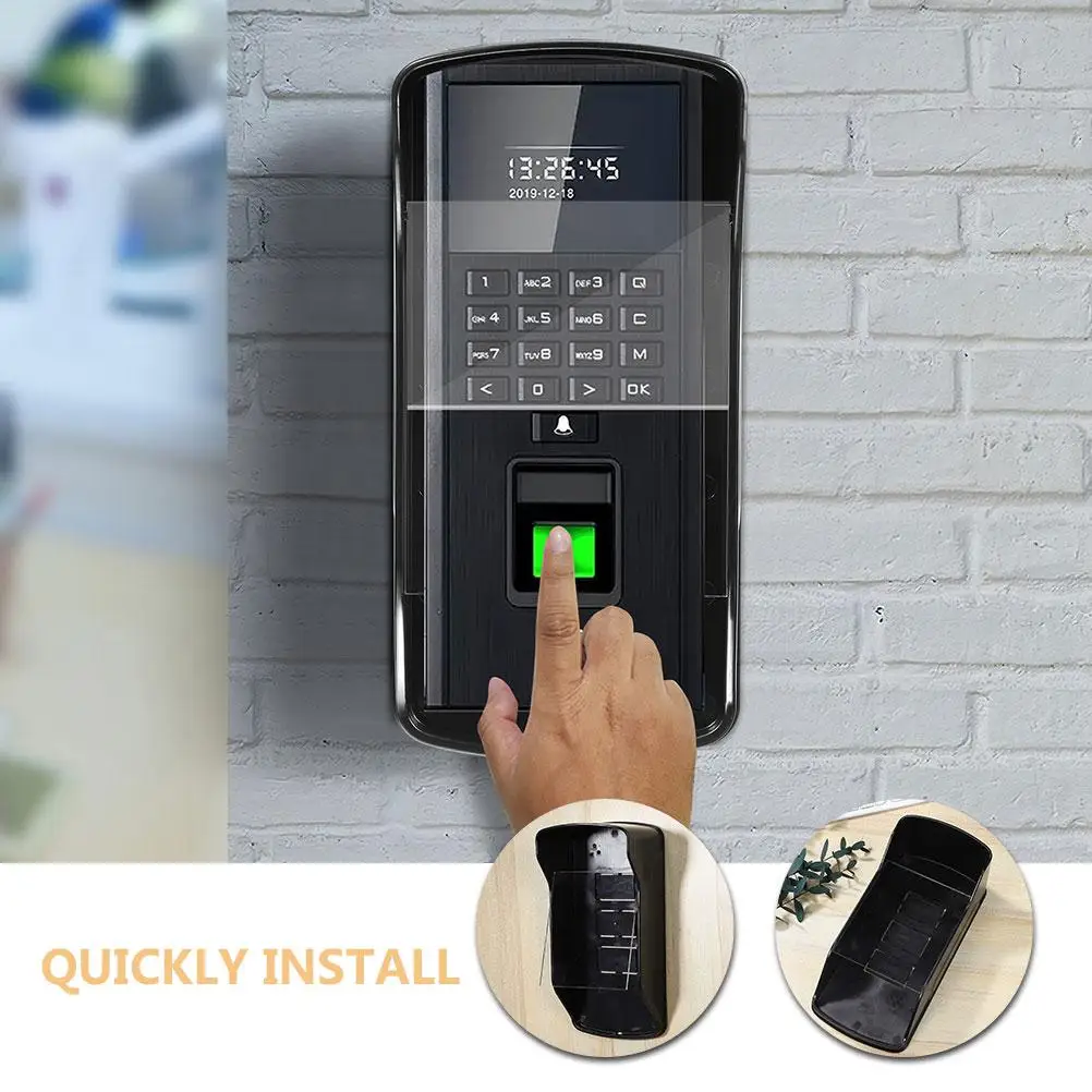 غطاء مطر لجرس الباب، واقي بلاستيكي متين، إطار مقاوم للطقس، مضاد لأشعة الشمس والثلج، غطاء جرس الباب، لوحة صديقة للكاميرا