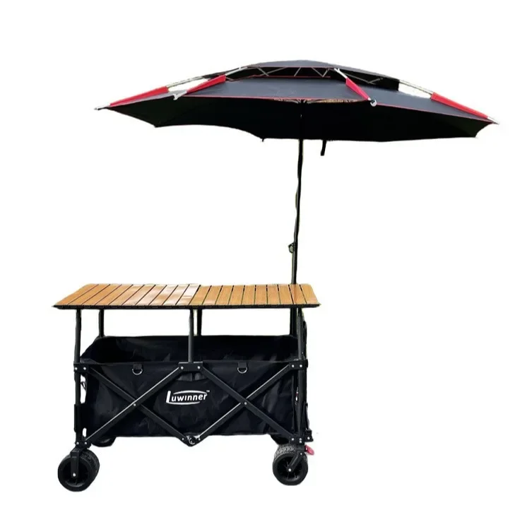 Multipurpose station wagon camping beach outdoor folding trolley camping
