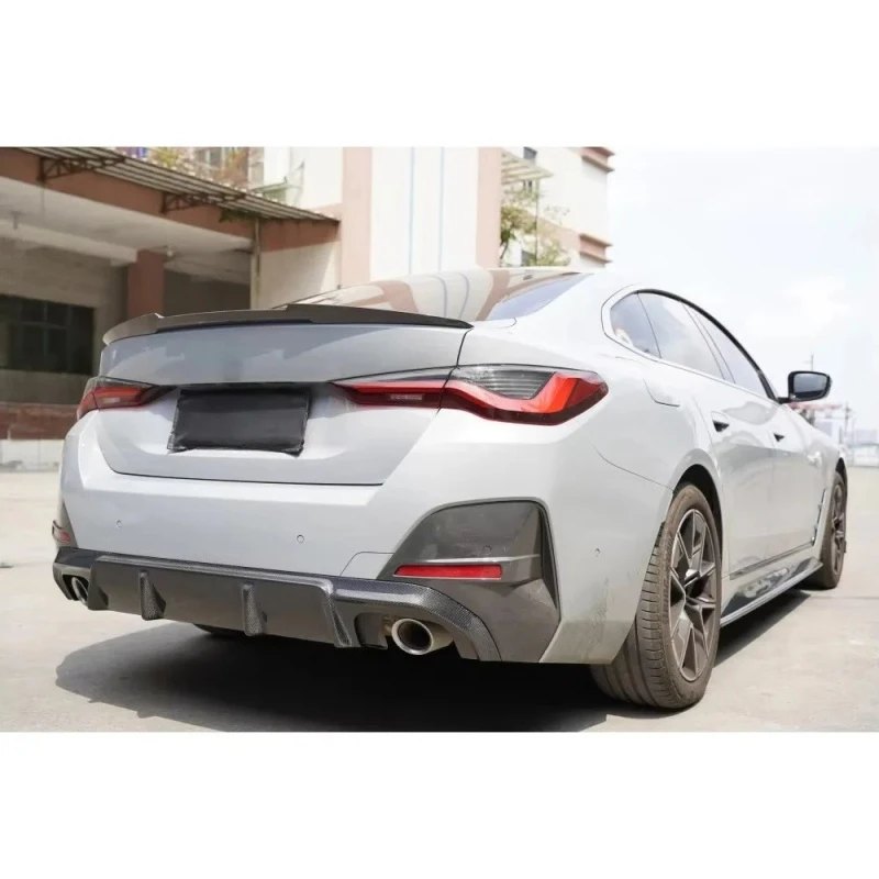 Hot Selling M4 Style Carbon Fiber Trunk Wing Spoiler, 4 Series i4 G26 EDrive40 Sport 440i Gran Coupe 2021-2023 Styling Accesso