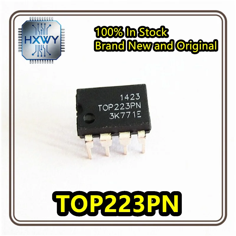 (10/50 pieces) Brand new original TOP223PN DIP-8 through-hole power management chip in stock for electronic devices ICs