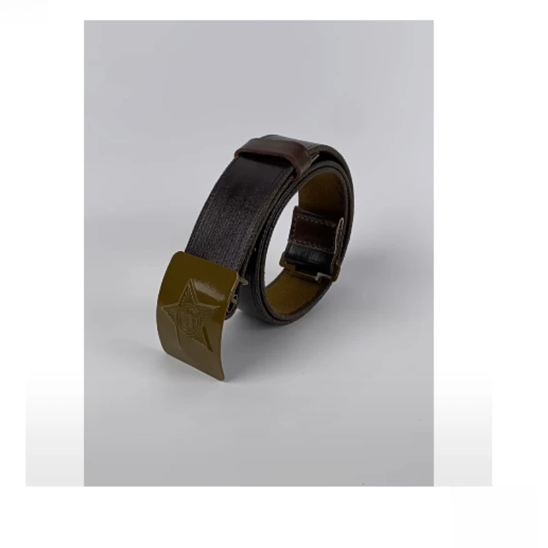 Soviet M69/M81 Soldier Field Outer Belt Rubberized Canvas Tactical Waist Belt for Collection Cosplay
