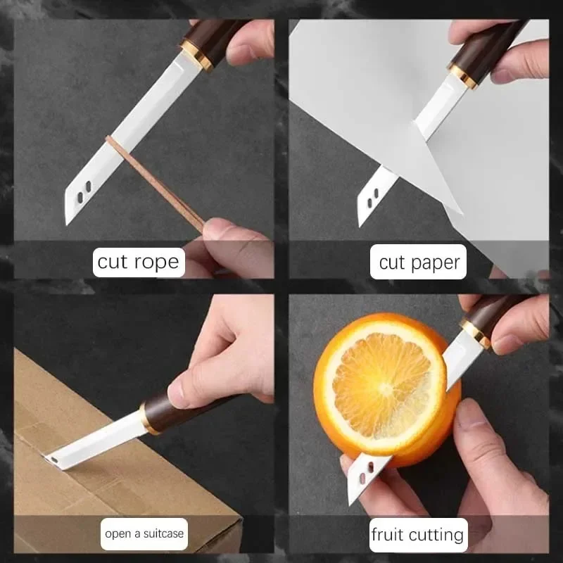 Portable knife sharp high hardness fruit knife meat cutting knife slicing peeling barbecue camping knife