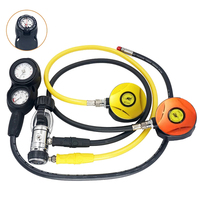 TUDIVING-Scuba Diving Breathing Regulator, Hookah Dive Regulator, Pressure Reducer, Underwater Dive Mouth Bite, Scuba Diving Red