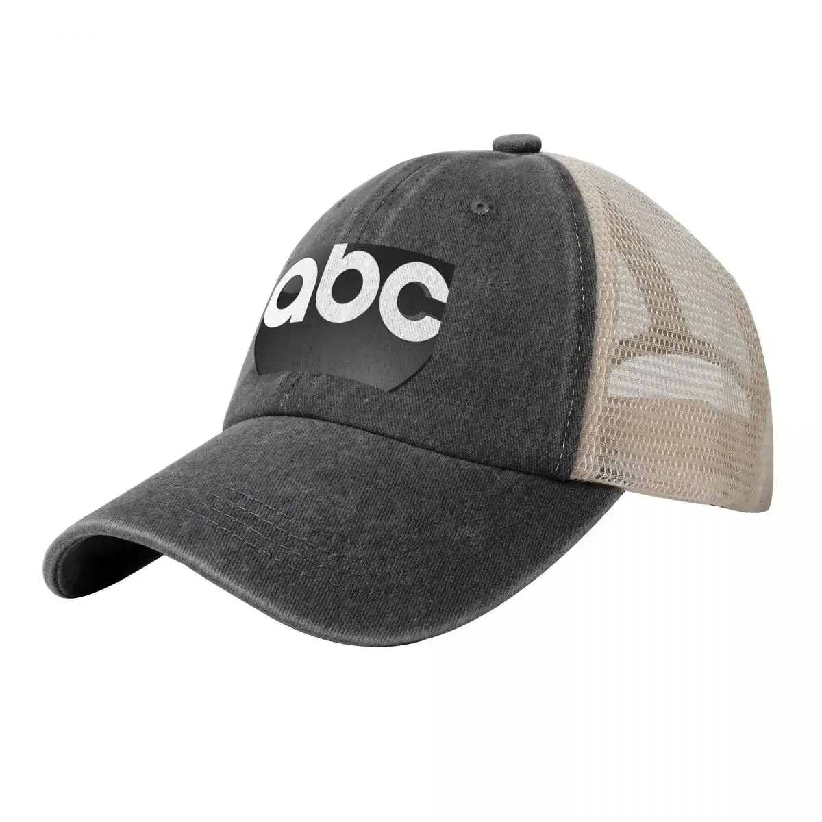 

ABC Logo Classic , T shirt gift for men and women Cowboy Mesh Baseball Cap Horse Hat Hat Beach Cosplay Mens Tennis Women's