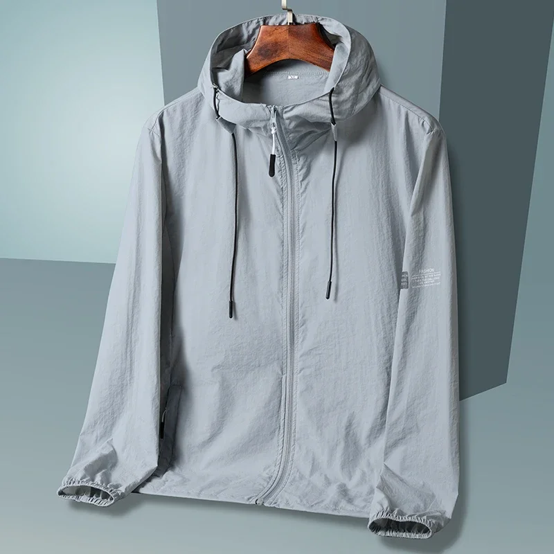 

2025 Summer Hooded Jacket Men Women Sun Protection Clothing Fishing Hunting Clothes Quick Dry Skin Windbreaker