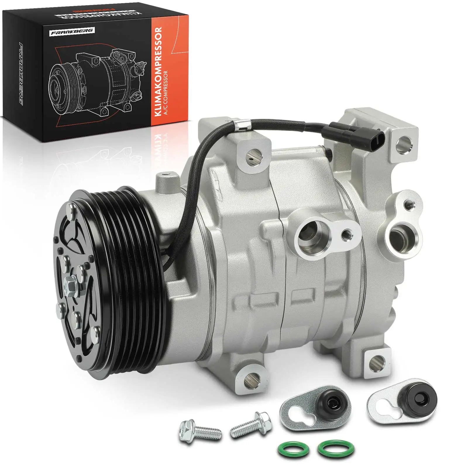 Frankberg 1x Klimaatcompressor voor Fiat Doblo Opel Corsa Peugeot Suzuki Swift 0000046819144 52060460 46819144 0000052060460
