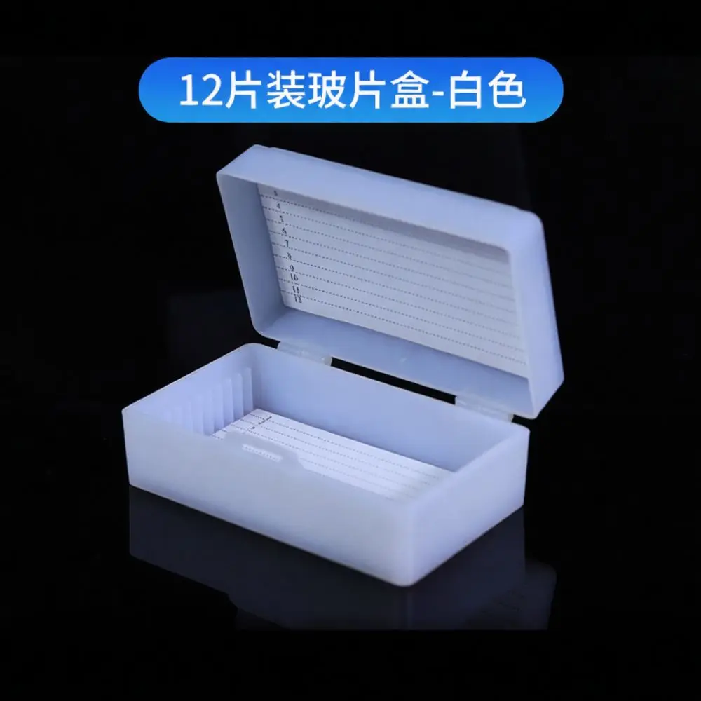 Microscope Slide Box Holder Laboratory Pathology Specimen Storage Container Organizer Case Secure Buckle For Science Research