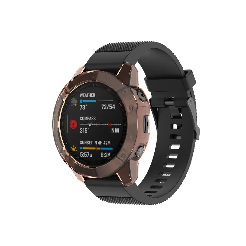 Weiche TPU-Schutzhülle für Garmin Fenix 6 6s 6x Smartwatch klarer Schutz rahmen für Garmin Fenix 6 Pro/6s Pro/6x Pro
