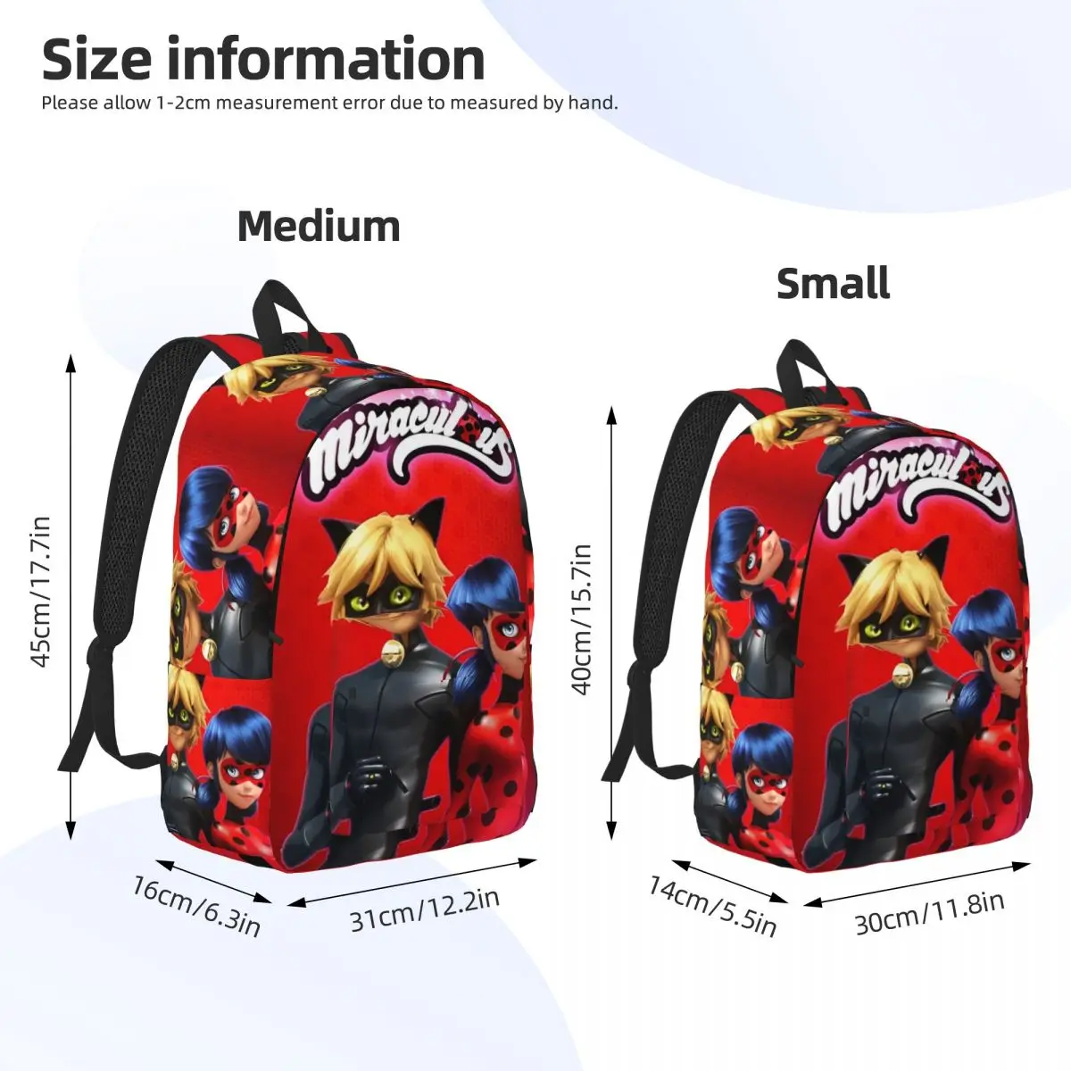 Miraculou Ladybugss Rugzak Voor Jongen Meisje Kinderen Student School Boekentas Superheros Magisch Meisje Daypack Voorschoolse Primaire Tas