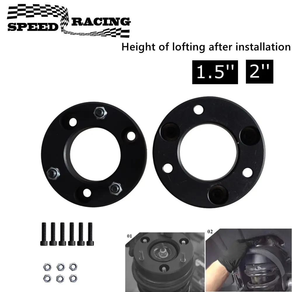 

Front Leveling Lift Kit For 2004-2019 Ford F150 2WD And 4WD Strut Spacers 1.5'' Inch 2'' Inch Suspension Lifts Kits Car Parts