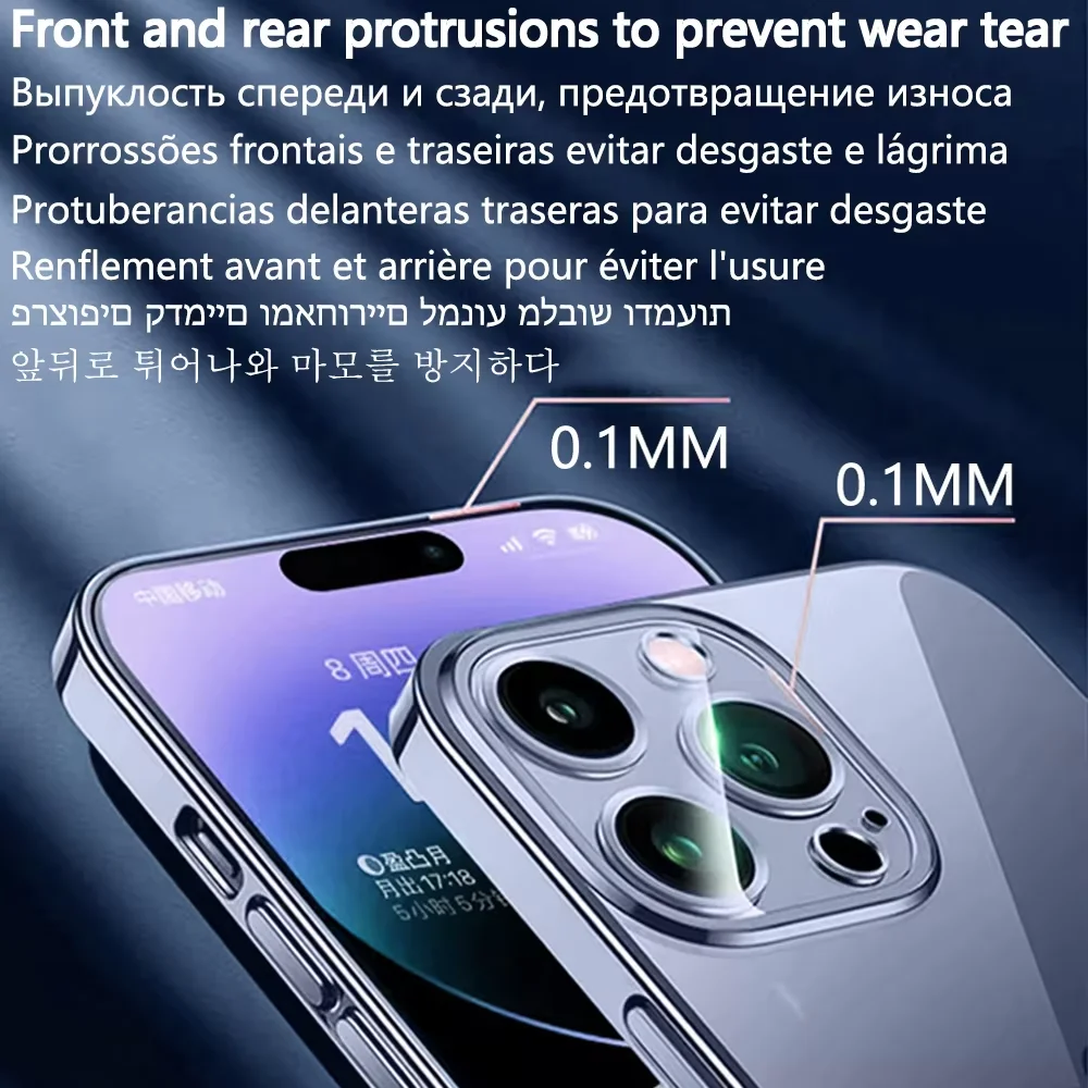 Luxury Magnetic Touchpad Cover For Magsafe Case Iphone 16 Pro Max 16 Plus Apple Cases Ai Button Clear Acrylic With Silicone