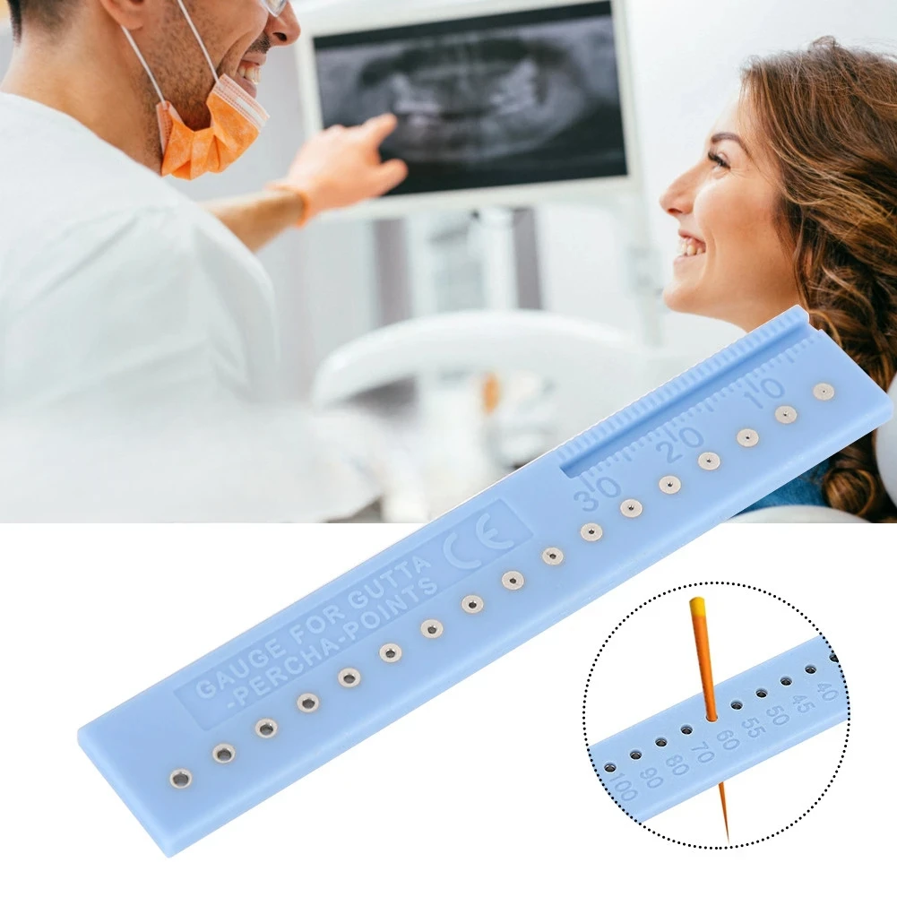 

Gutta-percha Points Span Measure Scale Root Canal Measuring Ruler Length Dental Tools Instruments Safe Antirust High Precision