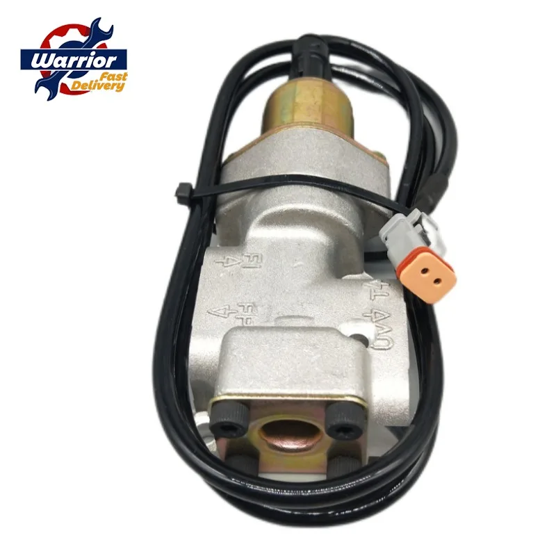 OEM 2417205022 Excavator Spare Parts Fuel System Inje Ction Pump Air Valve Compressed-Air System 24V Solenoid Valve for SCA NIA