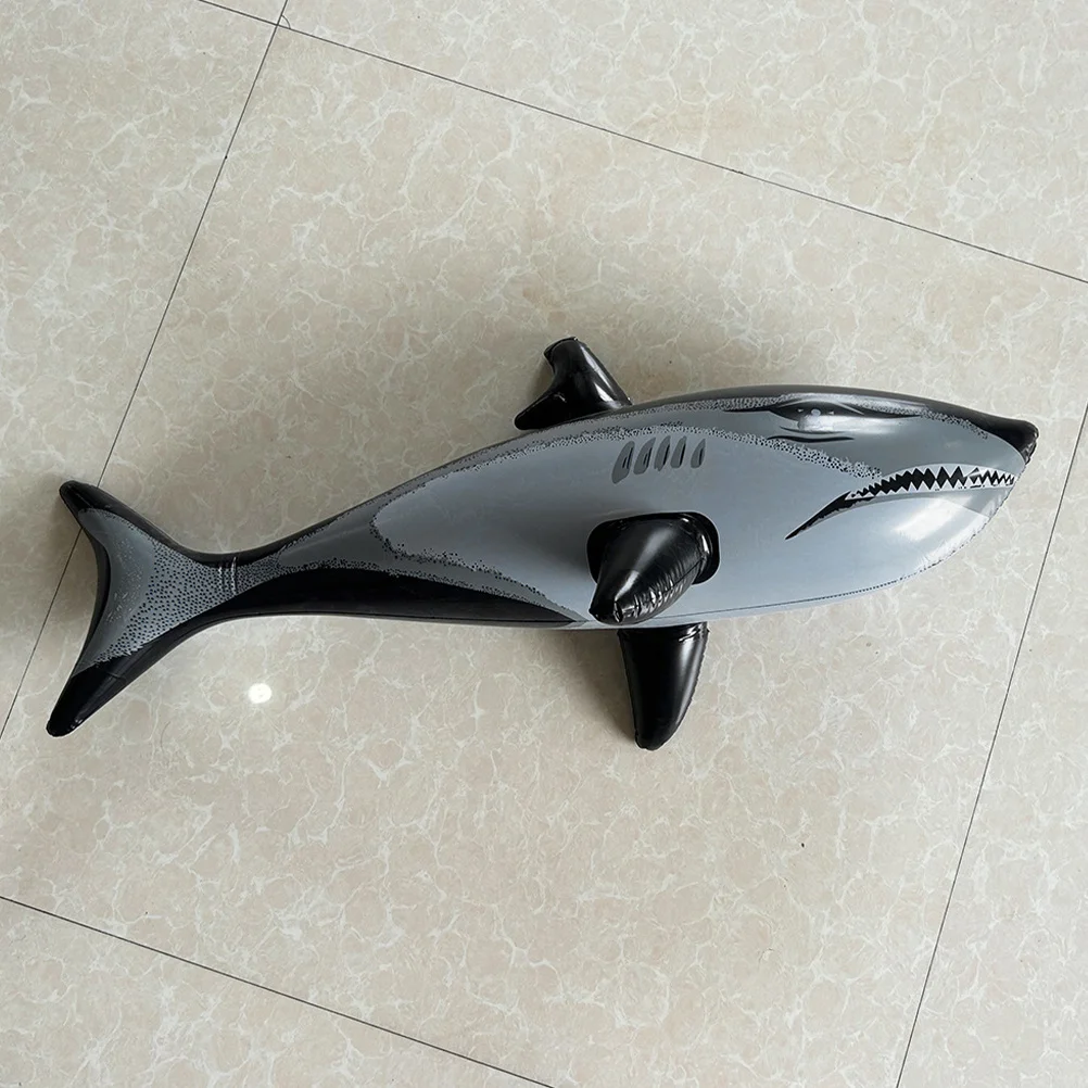 نفخ كبير القرش PVC العائمة بركة الديكور الكرتون البحر الحيوان الصيف حفلة عيد ميلاد تعويم حيوانات قابلة للنفخ