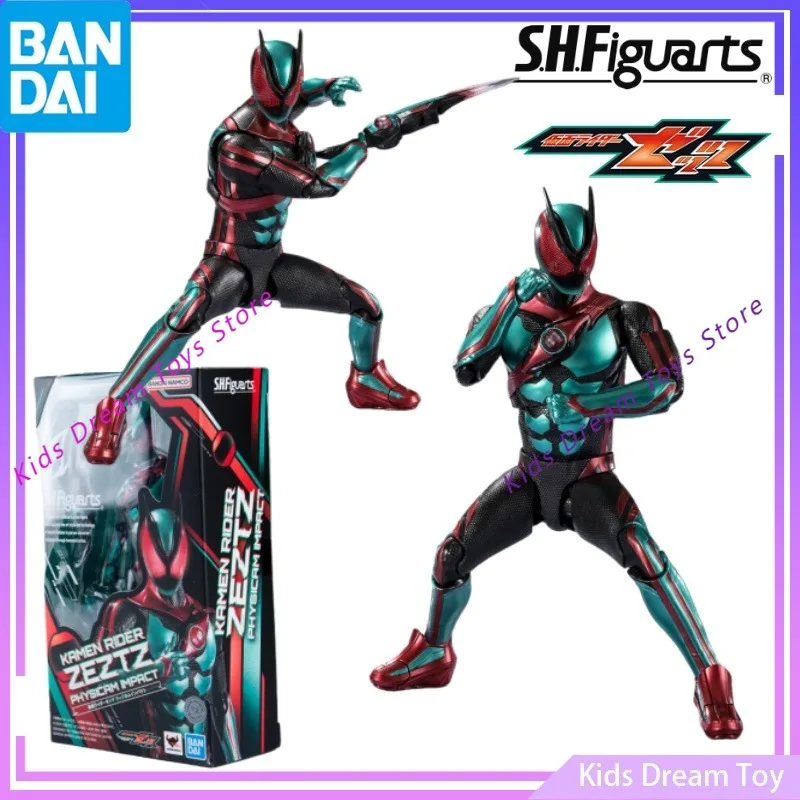 

Bandai Stock Original S.H.Figuarts KAMEN RIDER ZEZTZ PHYSICAM IMPACT Anime Action Figures Toys Collectible Model Gifts for Kids