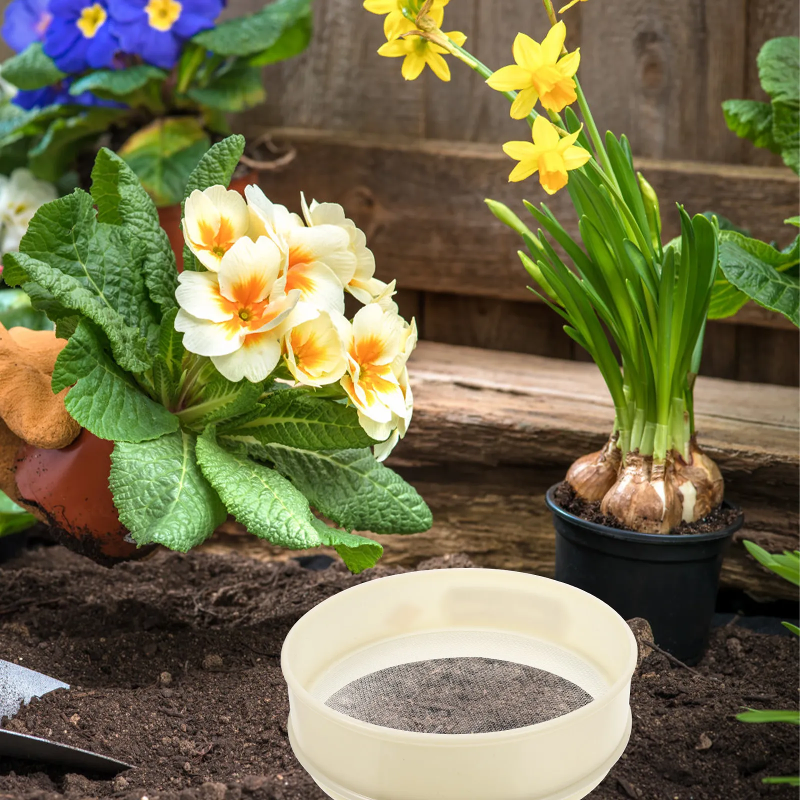 Home Improvement Materials - Gardening soil sieve tool for home