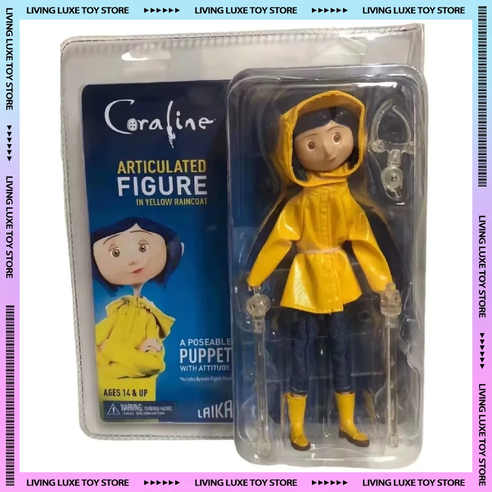 NECA Anime Figur Coraline The Secret Door Film Caroline Action Figure Gk Figur Sammlung Ornament Puppe Spielzeug Weihnachtsgeschenk