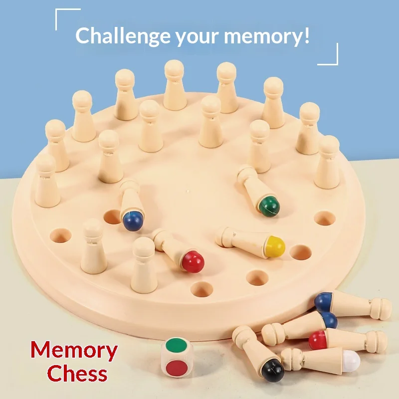 

Color Memory Chess Board Game, Parent-Child Interactive Battle Game, Kids Thinking Training Concentration Exercise Educational P