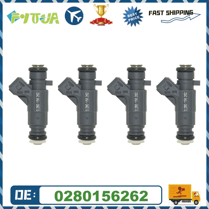 

4pcs Fuel injector 0280156262 For Geely KingKong MR479 Cruiser CK QQ308 Bico Car Nozzle Injectors Fuel Brand New