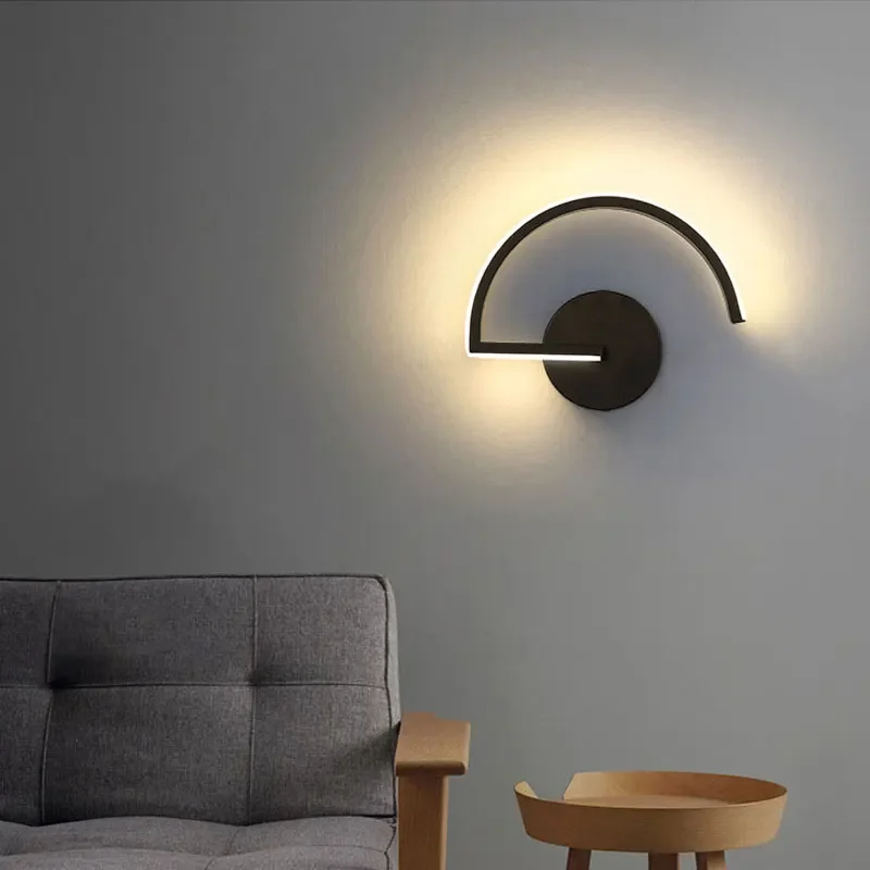 

LED Modern Dividuality Creativity Wall Lamp Indoor Courtyard Corridor Bedroom Dinning Wall Sconce Home Improvement Iron Light