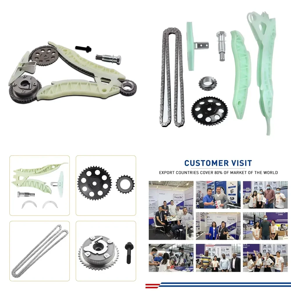 Auto Engine Parts Timing Chain Kit Set 11318618317 11217588996 11367547955 for 325i N14 B16A Mini Cooper