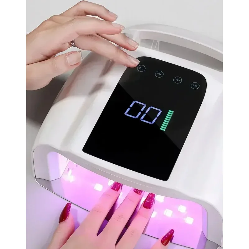 2025 New Rechargeable Nail Lamp Cordless Gel Polish Dryer UV Light for Nails Manicure Light Wireless Nail UV LED Lamp