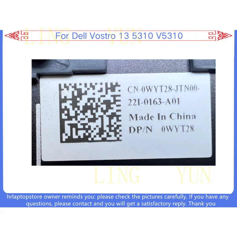 Z   New For Dell Vostro 13 5310 V5310 LCD Back Cover/ Palmrest Case Cover 0WYT28