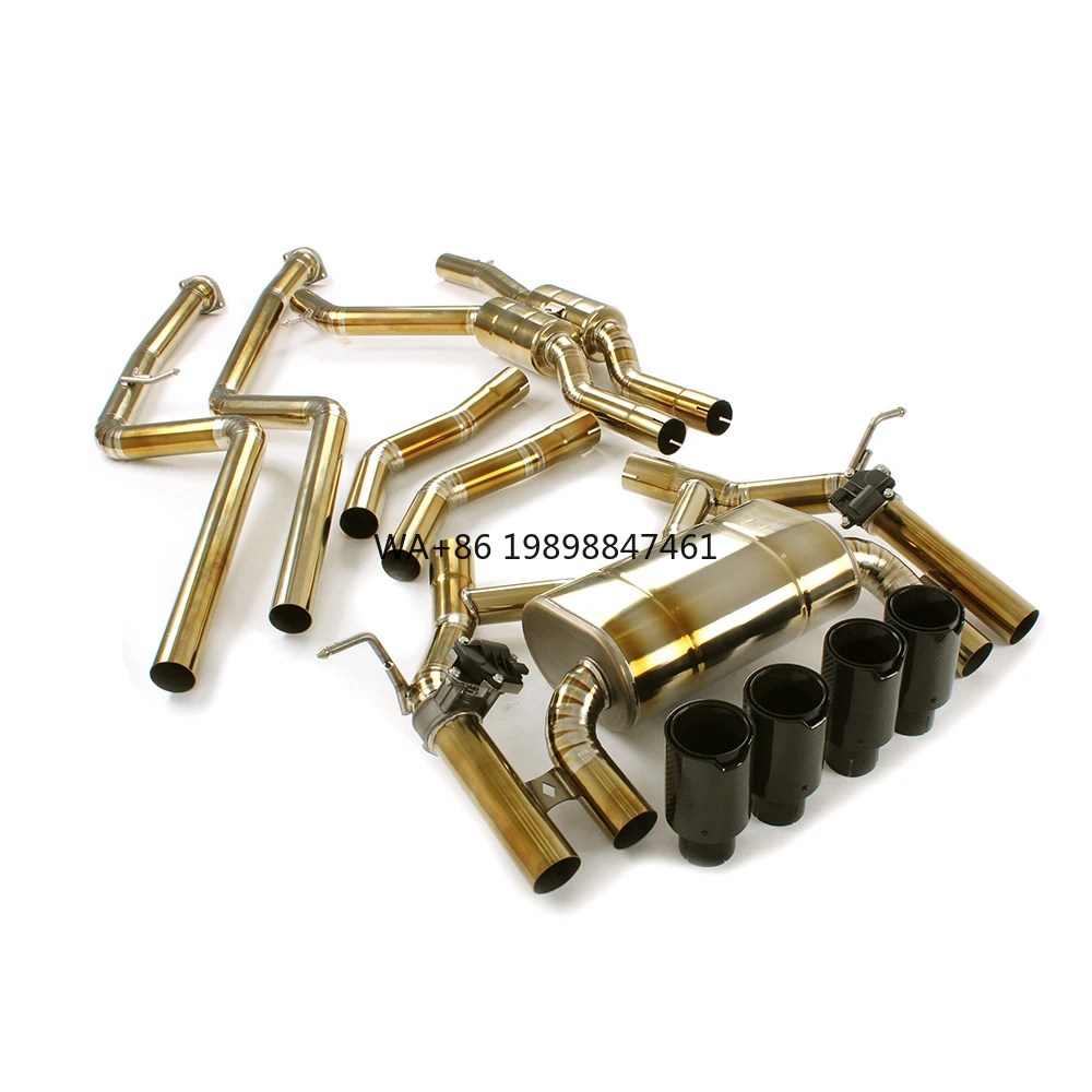 

Tuning Titanium Catback Exhaust for BMW M3/M4 F80/F82 S55 3.0T 2014-2018 Equal Length Midpipe Valvetronic Catback Car System