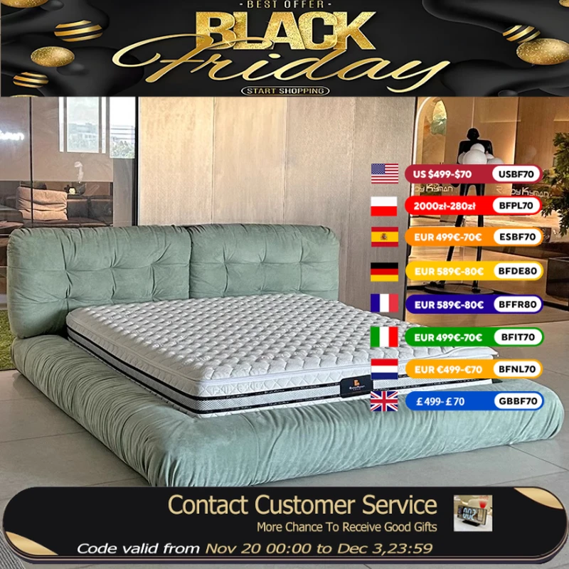 

Роскошный современный матрас для двуспальной кровати для взрослых, дизайнерский каркас кровати размера «queen-size», домашний лофт, мебель Letto Matrimoniale для спальни