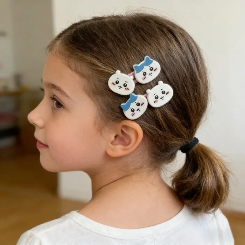 

Новинка, 10 шт., заколки для волос BB серии с героями мультфильмов Chiikawa для девочек, милые заколки с челкой, модный креативный подарок на день рождения