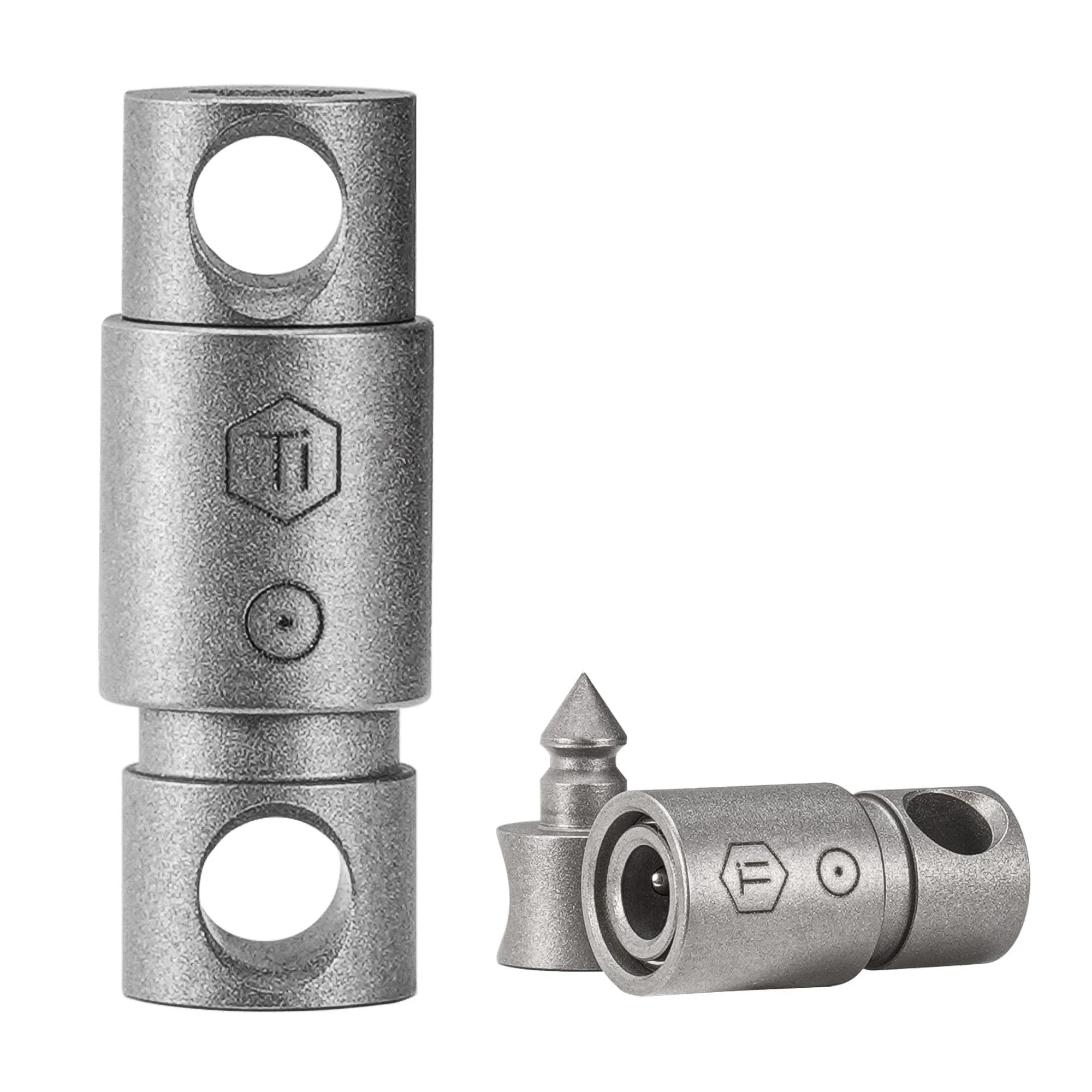 Keyunity KA50 Titanium Keychain Connector 2PCS (Conical Tip)