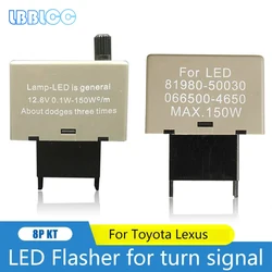 1Pcs 8 Pin Adjustable LED Flasher Relay For Toyota Lexus Turn Signal Blinker Light Car Vehicle Automobile Accessories