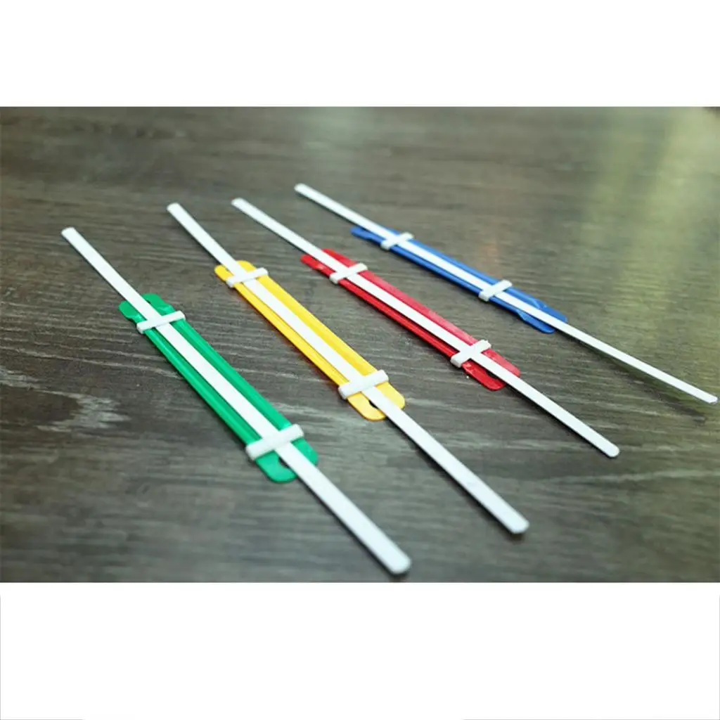 Office Stationery Binder Clips Fasteners Durable Plastic Binder Photocards for School and Work Document Storage