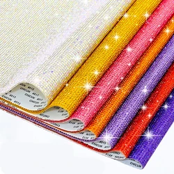 5PCS Rhinestones Sheet Self Adhesive Glitter Crystal Gem Sticker Bling Bling Diamond Car Phone Bag Gift Box Party DIY Decoration