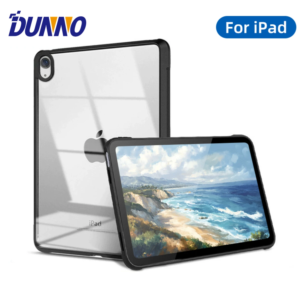 For iPad mini 6 7 Case 10.2 9/8/7th Generation 9.7 5/6th Air 4/5 10.9 10.5 Pro 11 2022 10th 10.9 Silicon Transparent Cover Funda