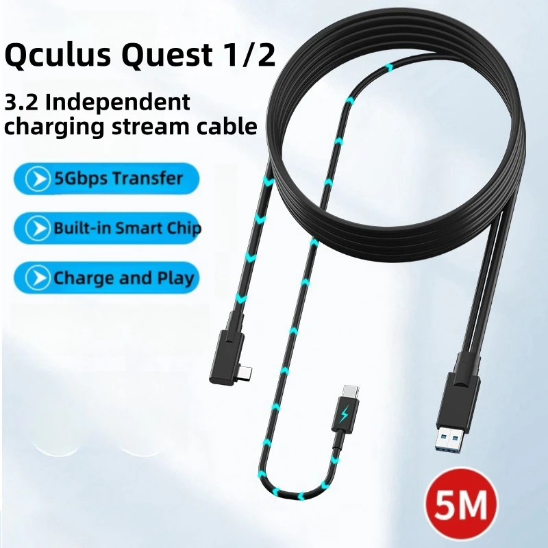 充電ケーブル  Quest 1/2/3 Pico VR Usb3.2 gen1 vrリンクケーブル,oculus Quest 1 2/Pico neo 3/Pico 4用