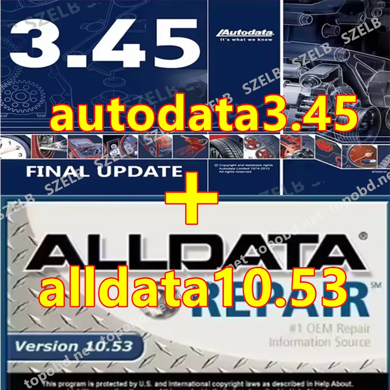 Новейшее программное обеспечение для авторемонта alldata 10.53 + autodata 3.45, программное обеспечение alldata auto data 3.45, неограниченное количество в установке + видео